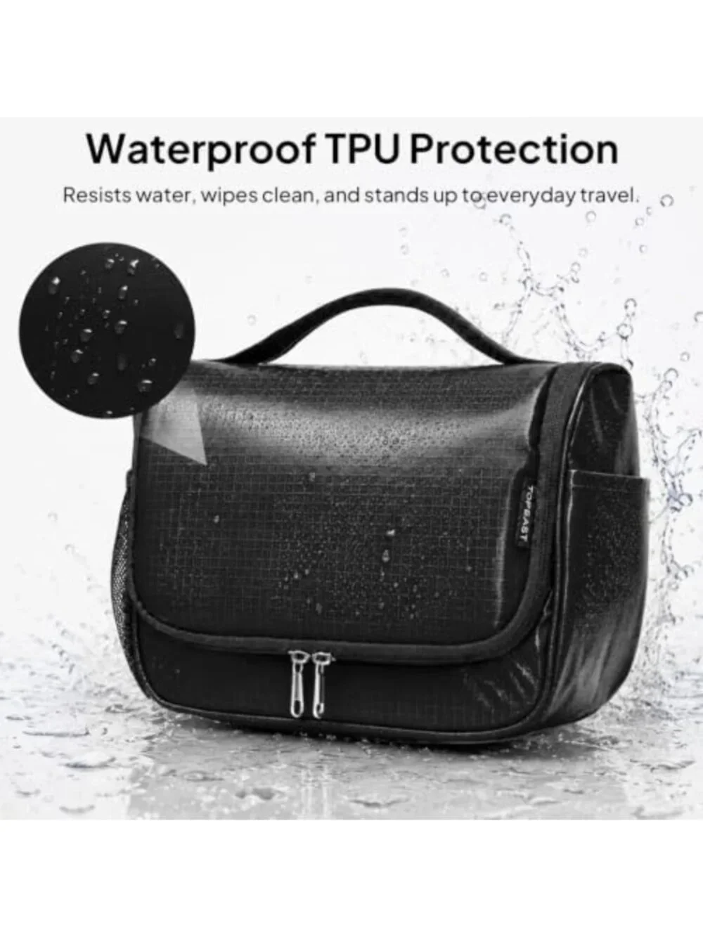 Waterproof Hanging Toiletry Bag for Travel | Makeup Organizer for Men & Women
